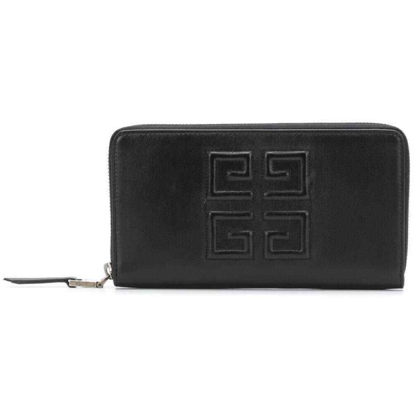 Givenchy BB6027B07Y 4G long leather wallet black