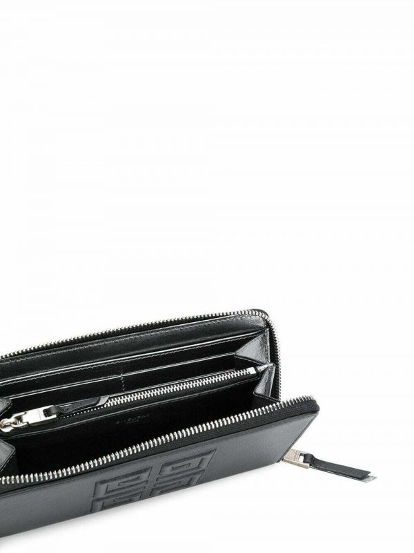 Givenchy BB6027B07Y 4G long leather wallet black
