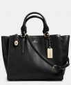 Coach 33545 crosby carryall in leather black