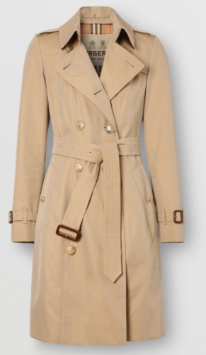 BURBERRY 80457761 MID LENGTH CHELSEA HERITAGE TRENCH COAT – US 14